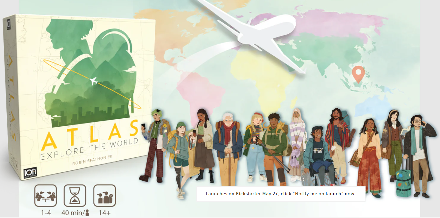 IGD新作「Atlas Explore the World」のKickstarterが開始されました